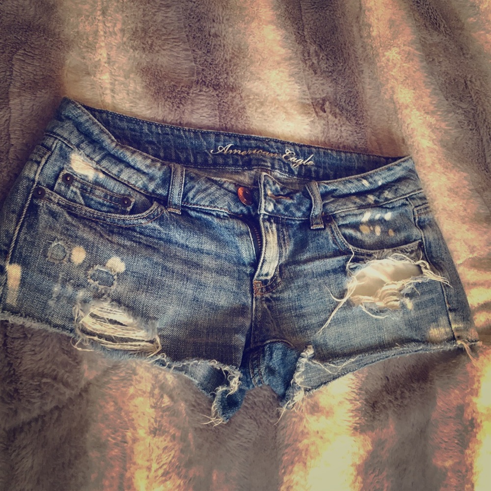 Denim shorts